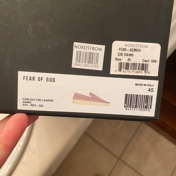 SOLD Fear of God FOG Beige Suede Shoe / Sneaker - Picture 2 of 7